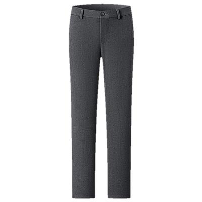 Men's High Elastic Wool Blend Straight Leg Winter Casual Pants