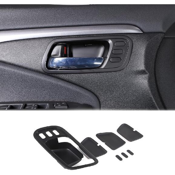 

Inner Door Handle Bowl Cover Trim for Honda Pilot 2016-2022, 4PCS ABS Material Car Interior Door Bowl Frame Protector Accessories (Carbon Fiber матовый черный