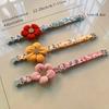 Floral Dog Collar with 3D Flower Charm and Detachable Bells - Suitable for Small Dogs and Cats, Soft Adjustable Polyester Pet Collar