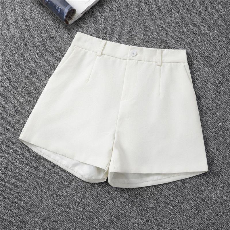 

Women s 2026 New Summer Mid-Length A-Line Wide-Leg Slimming Mid-Waist Shorts S (Suitable for 80-100 jin) белый