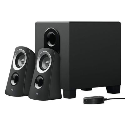 Logitech Z313 PC Speakers, Black, Stereo 2.1ch, Subwoofer Included, 3.5mm Input Compatible, Genuine Product (Domestic), 2-Year Manufacturer's Warranty