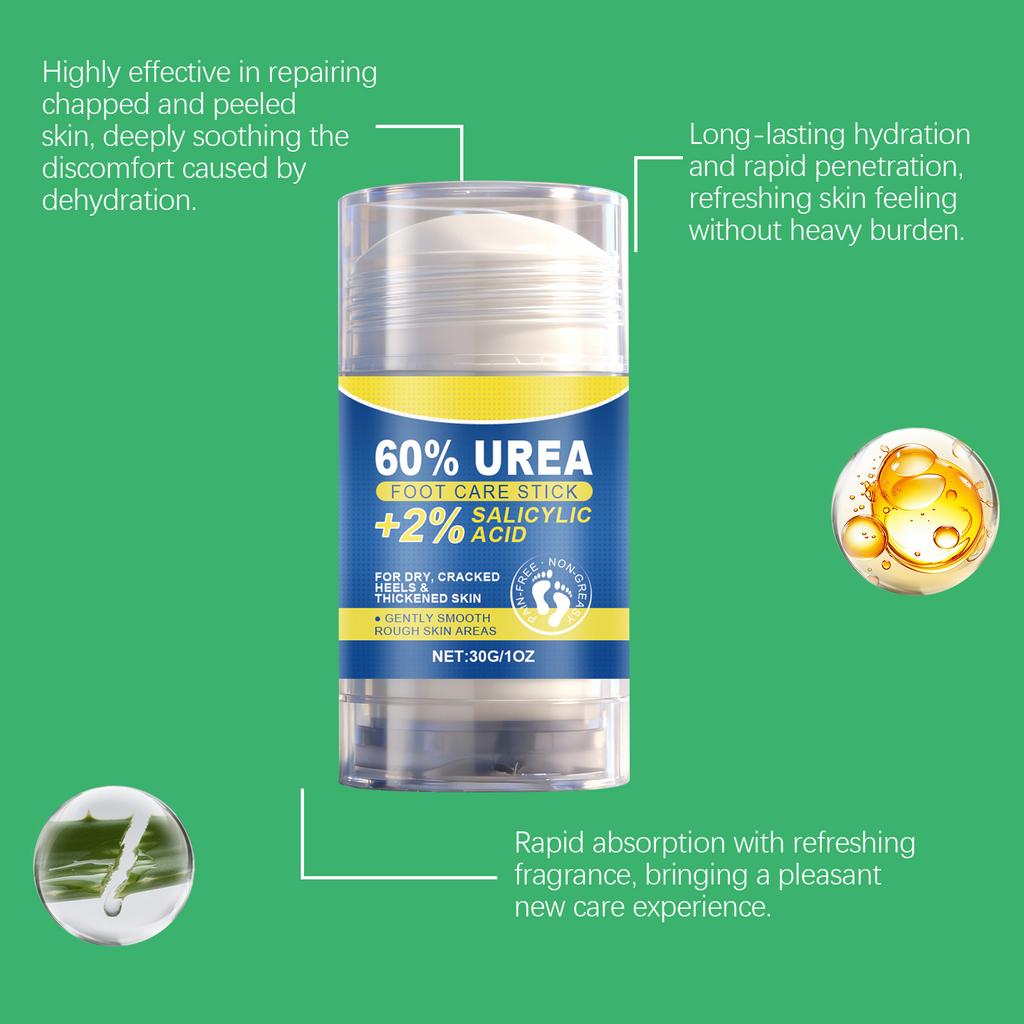 Foot Moisturizing Cream Stick Gentle Hydration for Dry Feet Smooth and Soft Skin Non-Greasy Foot Care Stick