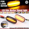 2pcs LED Turn Signal Dynamic Sweep Side Marker Lamp Repeater Indicator Light For Discovery 2 1999-2003 2004 Freelander Defender