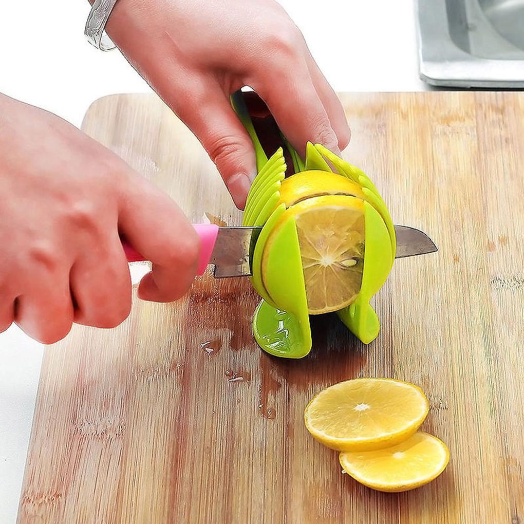 Plastic Potato Tomato Cutting Tool Lemon Shredders Plastic Potato Tomato Round Fruit Kitchen Tools Aaccessories
