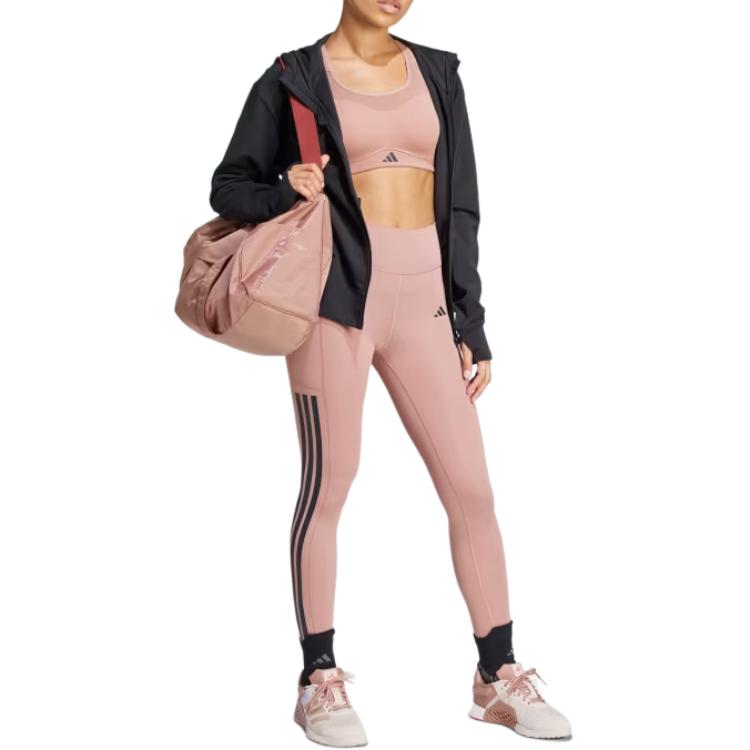 adidas Giacca con cappuccio e maniche lunghe con logo da donna Giubbotti Nero JP2654