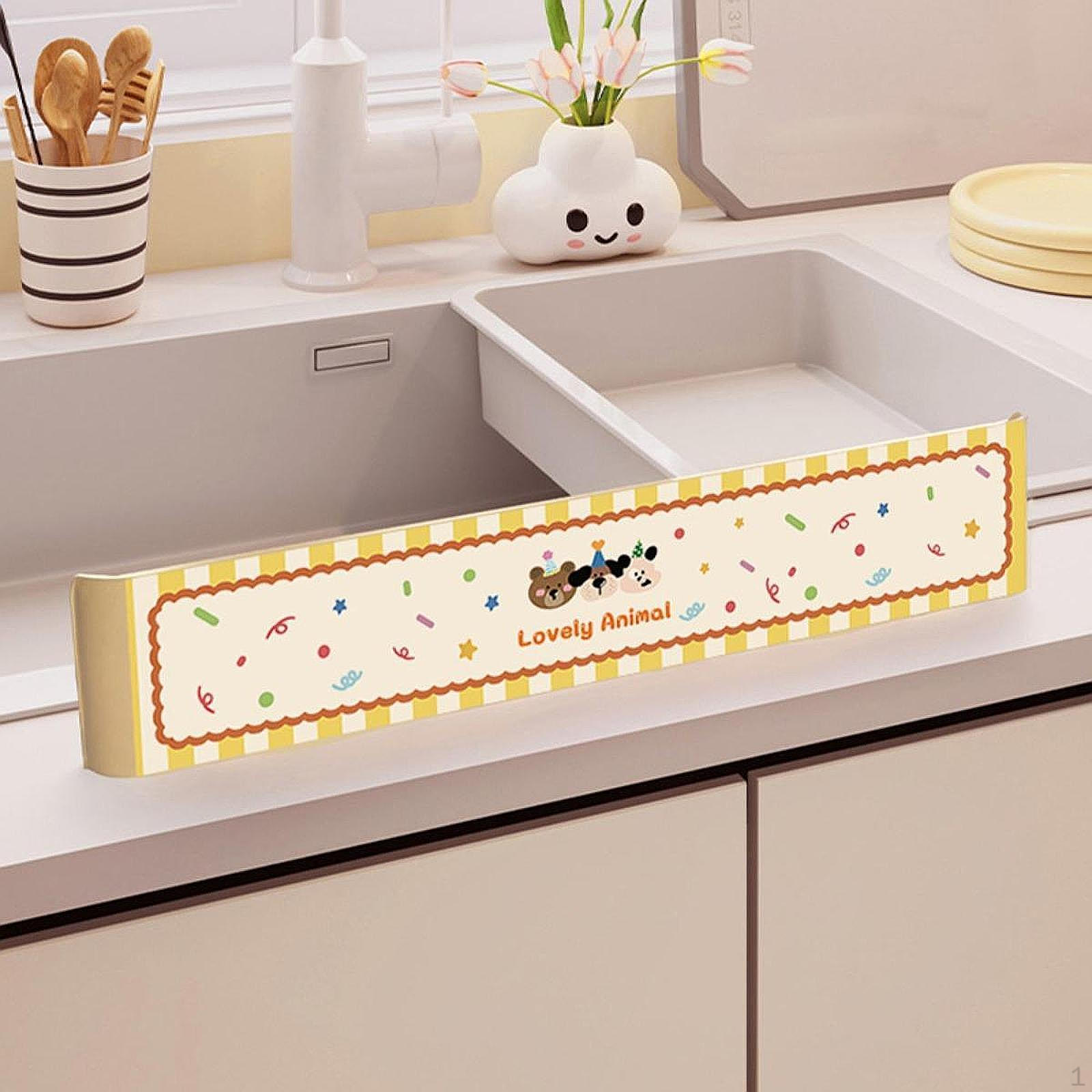 

Мультяшный барьер для защиты кухонной раковины от брызг и контроля воды Style C