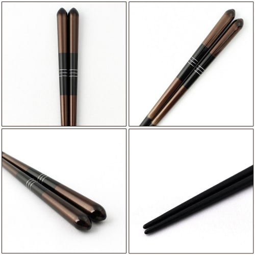 Ishida Omine Ichihan Chopsticks, Made in Japan, Dishwasher Safe, 23.5cm, Black