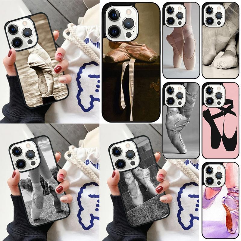 Ballet Shoes Phone Case For iPhone 17 Air 15 16e 14 13 Pro Max Coque 12 11 Pro Max PLUS cover
