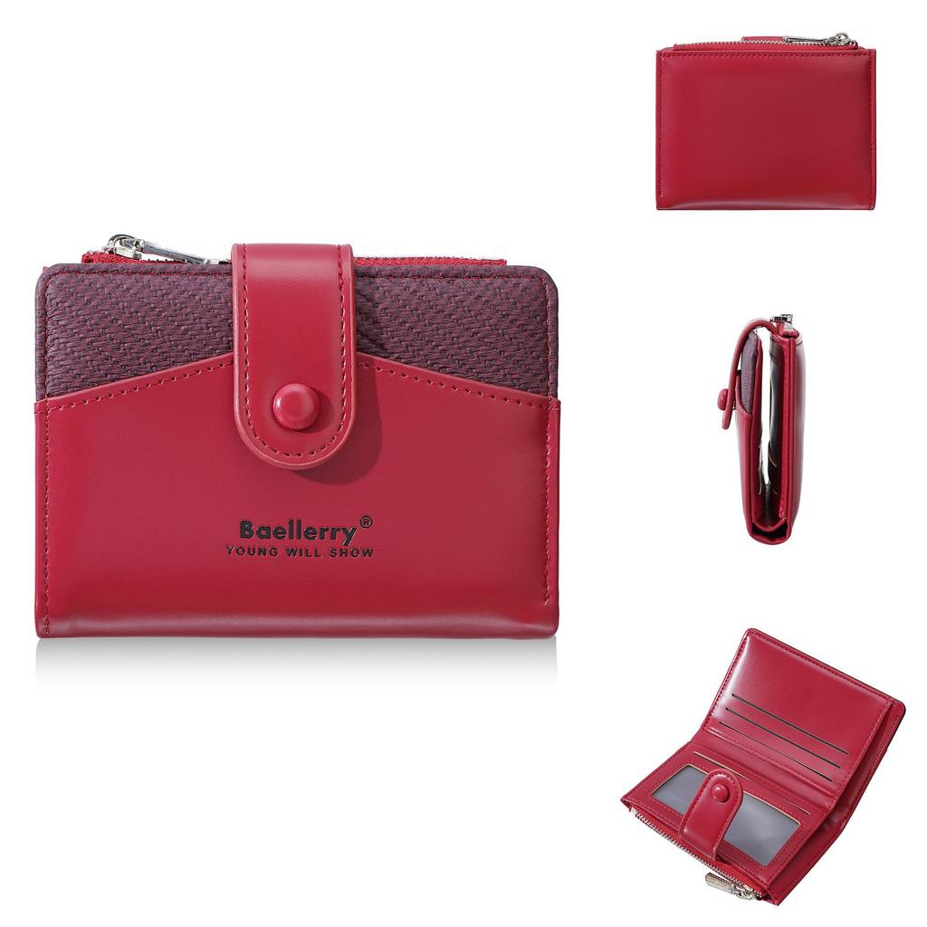 Baellerry Stylish Multi-Card Short Coin Purse for Women