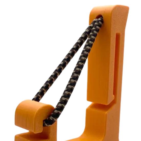 1/2 Bucăți Accesorii cu Cleme Design în Formă de U Fixare prin Agățare Cârlig de Remorcare cu Frânghie Împletită Neagră Reglabilă Clema Reglabilă Convenabilă