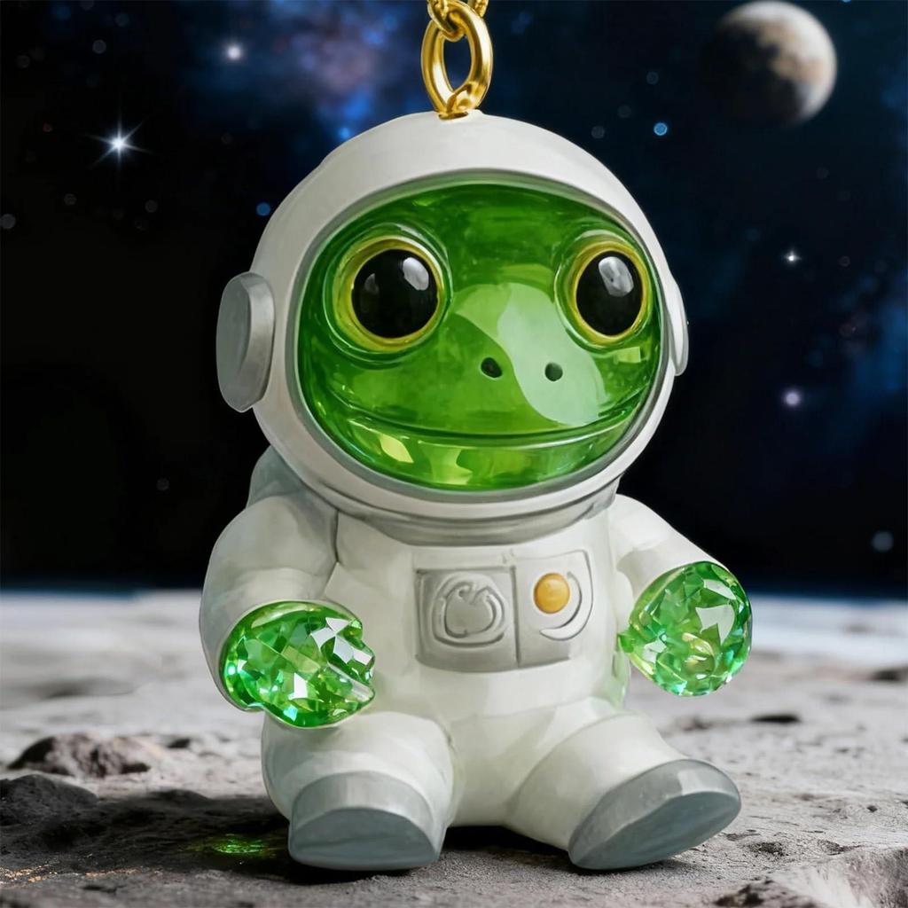 Frog Arrival Calendar 2025 2D Printed Toys 24 Day Christmas Countdown with Mini Flat 2D Acrylic Frog Doll For Christmas Decor