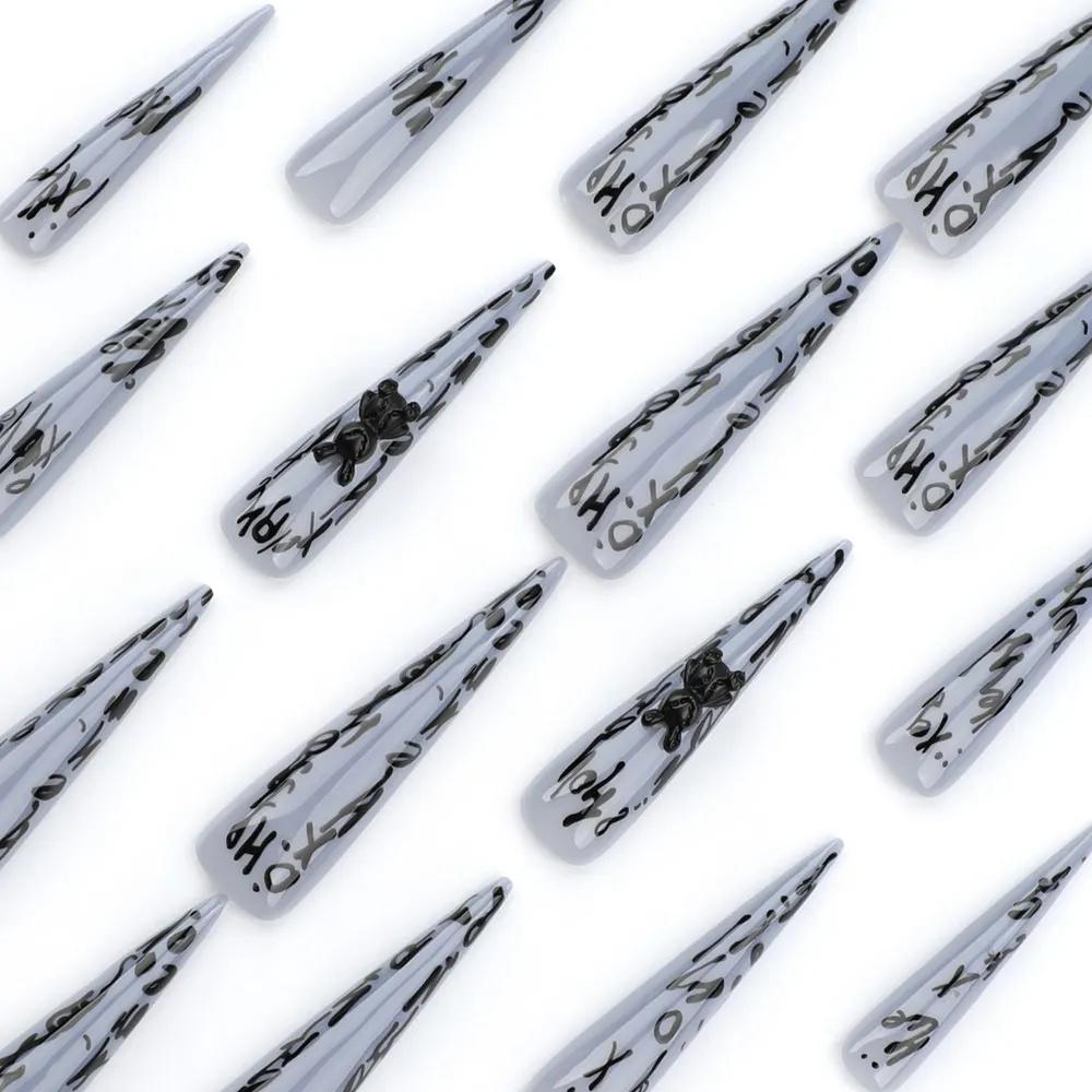 Brown Nail , Fashionable European And American , Wearable Nail Extensions, Ready-made And Detachable Nail .2ml