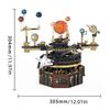 STEM Universo Rotante Elettrico Sistema Solare Elettrico Luce Blocchi da Costruzione MOC Modello Sole Terra Educazione Scientifica Spaziale Giocattolo per Bambini