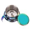 Edelstahl Kaffee-Dripper, Kaffee-Filter Kaffeekanne Zubereiter Haushalt Tragbar Wiederverwendbarer Filter Tropfkanne Zubereiter Manueller Kaffee-Aufgussfilter für Zuhause