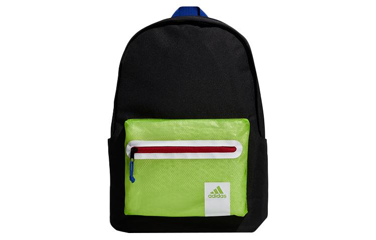 Adidas Polyester Backpack Regular Unisex Black/Neon Yellow GG1059