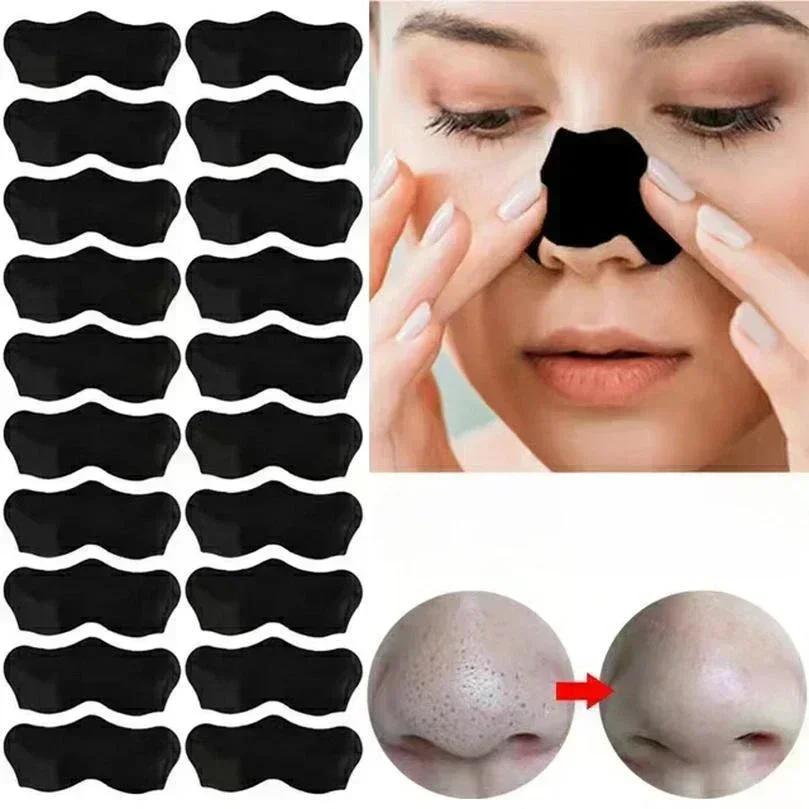 100/50PCS Unisex Blackhead Remove Mask Nasal Strips Shrink Cleansing Pore Nose Black Head Remove Stickers Skin Care Mask Patch