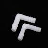 5Pcs 8/10mm White PE Elbow Connector Aquarium Tank Air Pump Hose Pagoda Joint Watering Irrigation Garden Water Pipe Connector