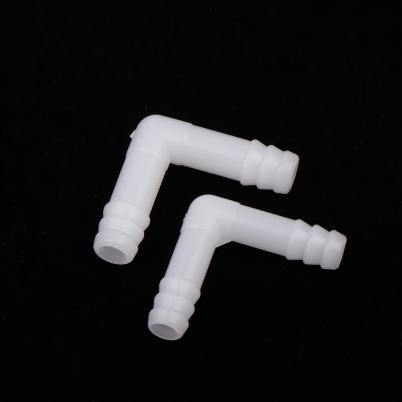 5Pcs 8/10mm White PE Elbow Connector Aquarium Tank Air Pump Hose Pagoda Joint Watering Irrigation Garden Water Pipe Connector