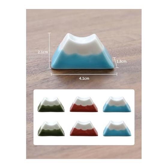 Soramame Bean Chopstick Rests, Chopstick Pillows, Japanese Style, Ceramic, Tableware, Cute, Tabletop Decoration, Small Item Holder, Mountain, Set of