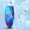Modern European Silent Quartz Wall Clock - 30cm Glass Design for Living Room or Bedroom