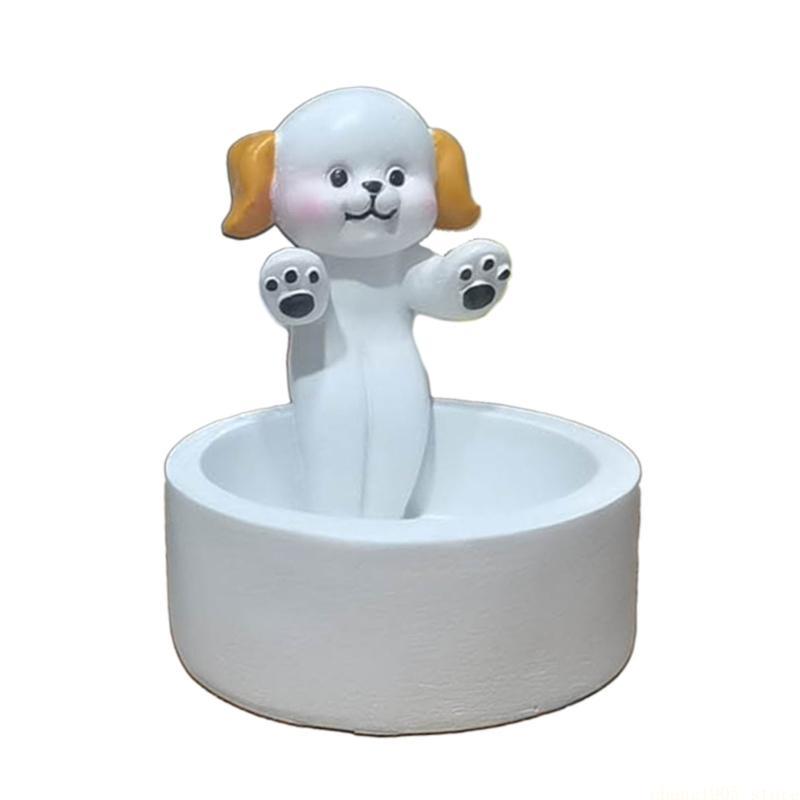 QX2E Holder Decors Cartoon Dog Rabbit Candlesticks Holder Creative Aromatherapys Stand for Party Supplies