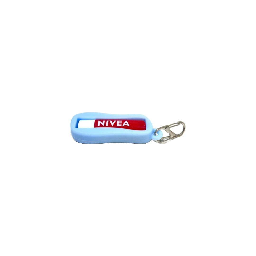 Silicone Lip Balm Holder Small Blue