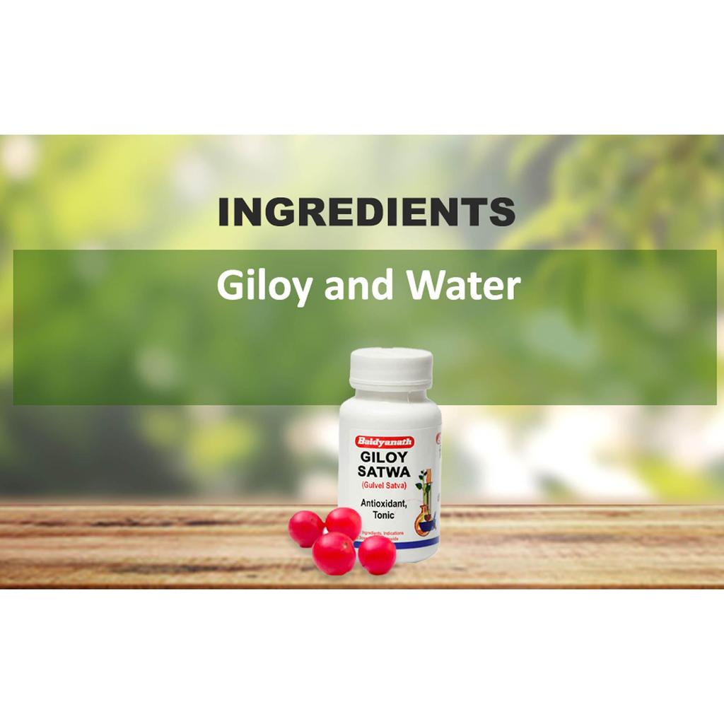 Baidyanath Asli Ayurved Giloy Satwa 40 g Packung 1 Reines Guduchi Satva Immunstärkungs-Nahrungsergänzungsmittel