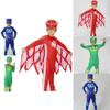 Noblekids Pj Mask Costume Featuring Colorful Catboy Owlette Gekko Jumpsuit For Kids