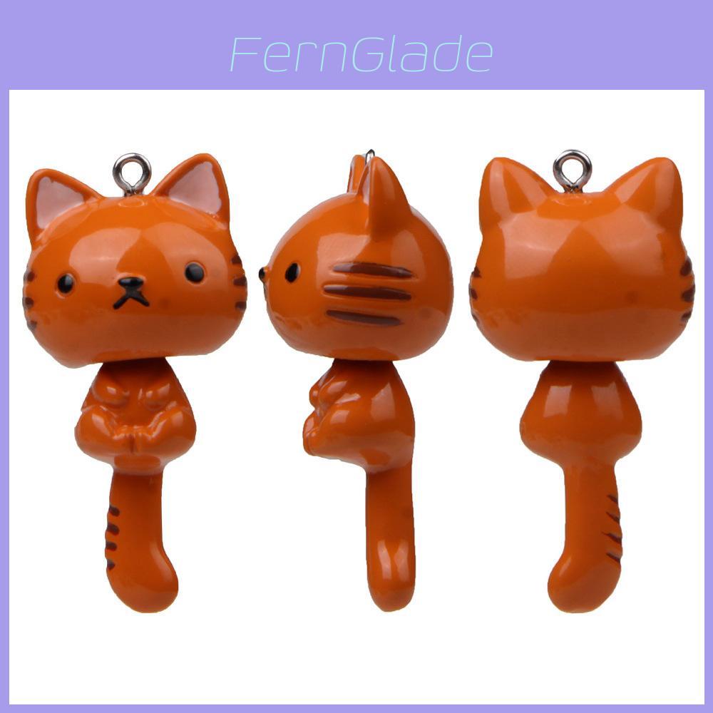 Long Tail Cat Keychain With Cartoon Design For Gift Giving And Collection