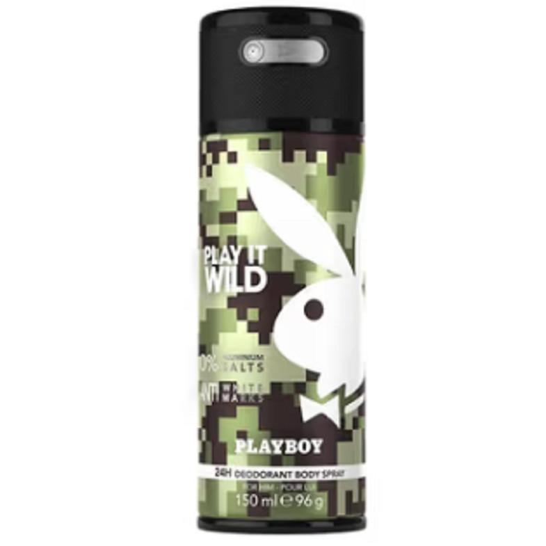 @ Playboy Play It Wild Deodorant Spray For Men 150ml UK124 50%OFF