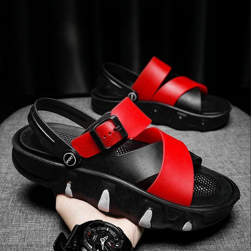 

Open Men s Sandal Indoor Slippers Barefoot Luxury H Toe High Quality 2025 Styles Japanese Casual in Welcome Deal Trend Male Shoe 44-45