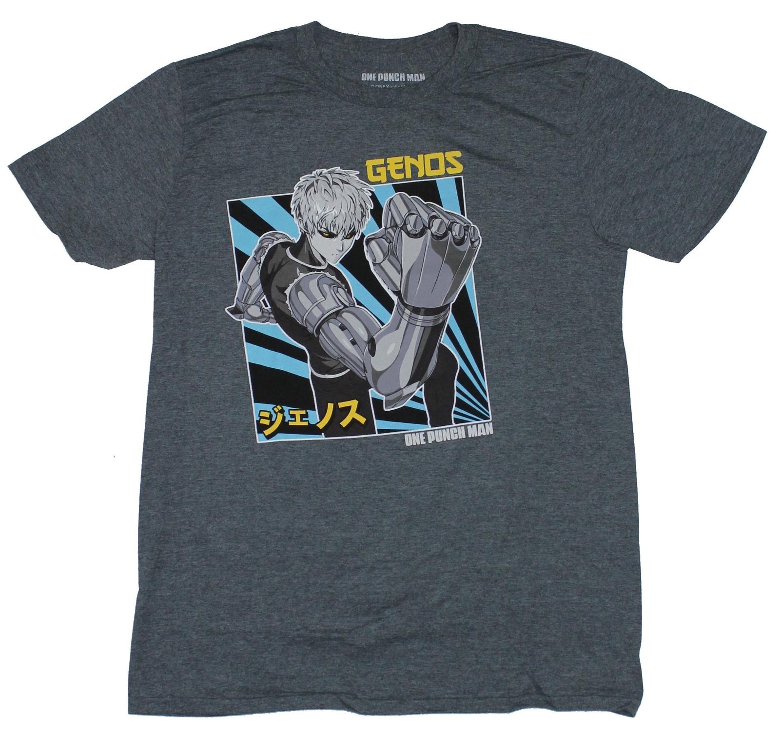 One Punch Man Adult New T-Shirt - Genos Power Posed Serious Pic S