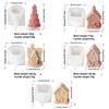 Silicone Moulds House Shape Candle Molds Ornament Christmas House Castings Molds Plaster Molds Epoxy Resin Molds