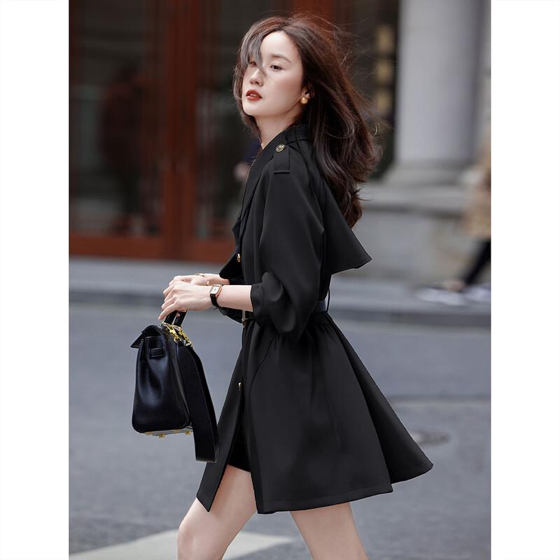 Spring Korean Style Single-Breasted Lapel Coat L