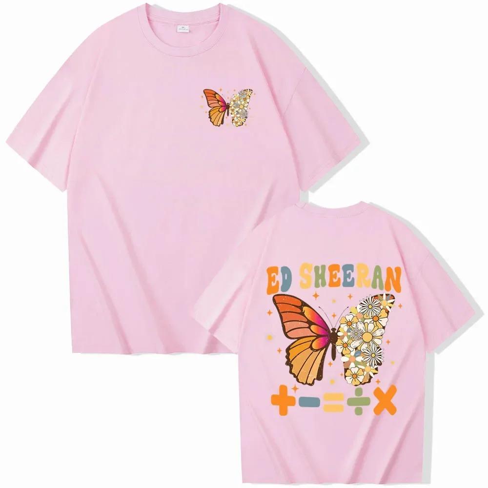2026 FrühlingSommer ED Sheeran Tour Schmetterlingshemd Harajuku Herren und Damen Fan Geschenk Hochwertiges Bequemes T-Shirt