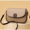 PU Leather Shoulder Bags For Women Fashi Flap Crossbody Messenger Bag Luxury Ctrast Color Messenger Handbag Shopping Purse