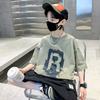 Jungen Mode Sommer Baumwolle T-Shirts Sportlich Teenager Kinder Koreanischer Stil Outfits Kinderkleidung