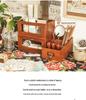 Wooden Desktop Organizer: Remote Holder & Stationery Box for Office or Makeup Brushes