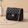 Bag Women's Autumn and Winter New Women's Bag Leather Messenger Bag Diamond Chain Bag High-end Shoulder Bag Luggage
