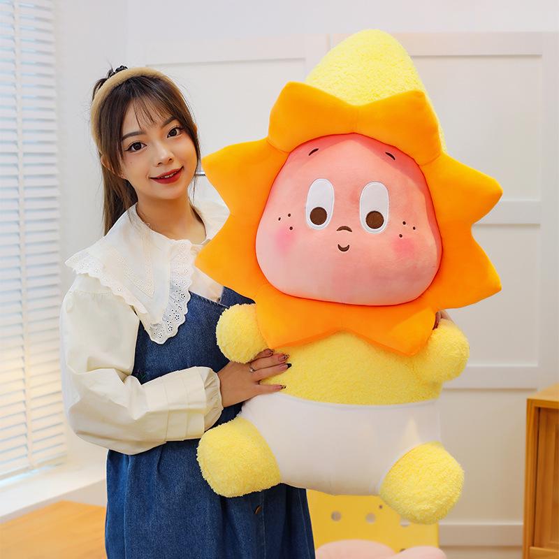 Adorable Star Plush Toy - Sun Doll Cushion for Kids' Birthday Gift