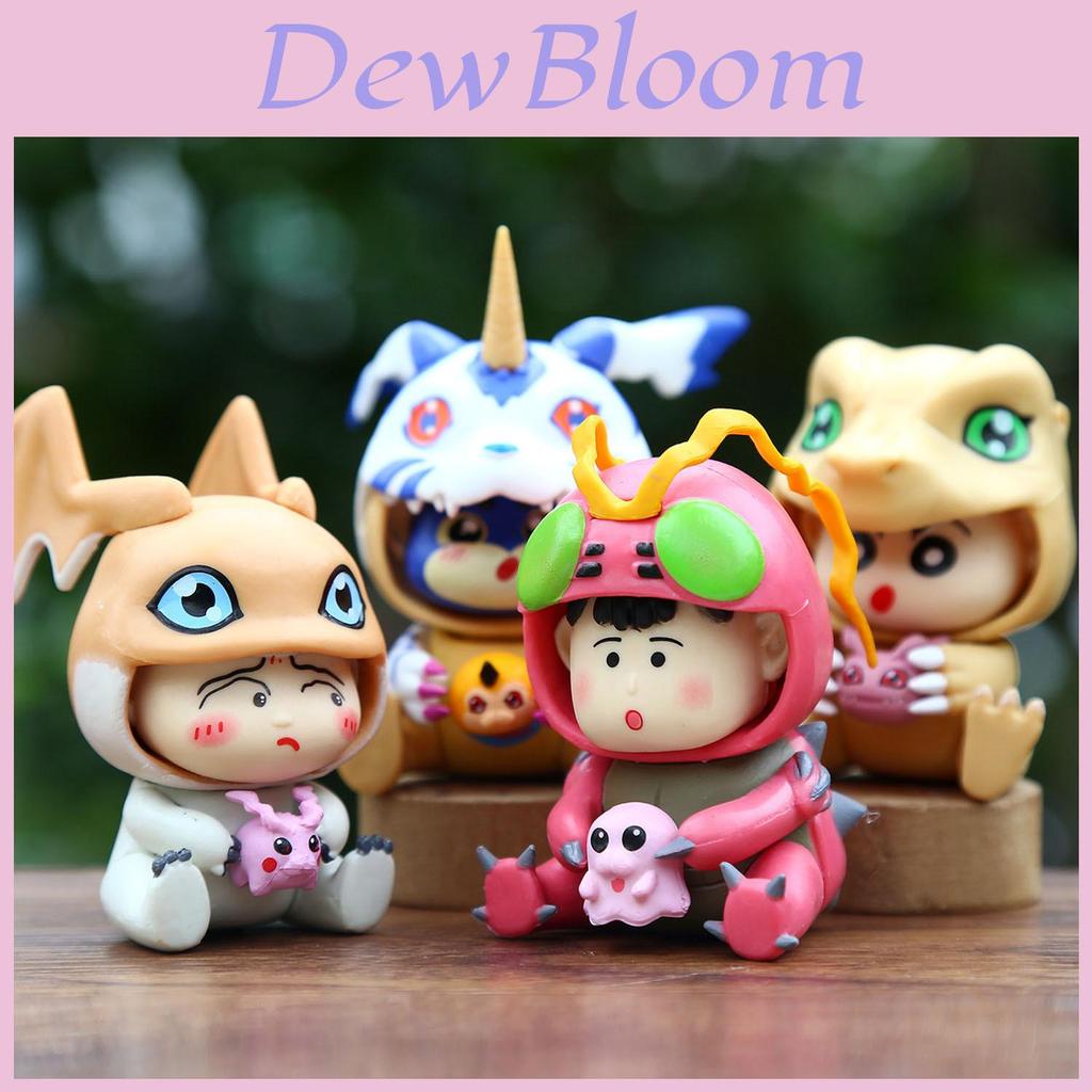 Crayon Shinchan Cos Digimon Pvc Collectible Figure For Anime Fans