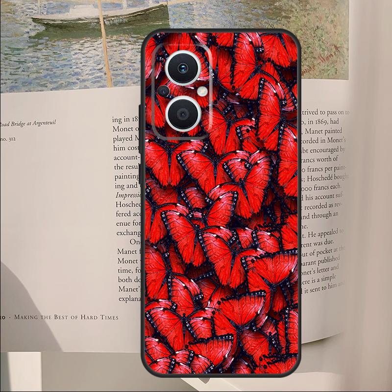 Butterfly Cover For OPPO Reno 14F 13F 12F 11F 10 11 12 14 Pro 7 8 Lite OPPO Find X9 X6 X5 X8 Pro Case