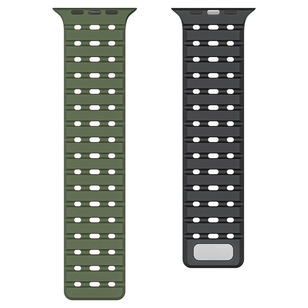 Magnetic Strap For Apple Watch Ultra 3 49mm 46mm 44mm 45mm 38mm 42mm 41mm Belt Silicone Bracelet iWatch Series11 10 8 7 6 5 9 Se3 Band