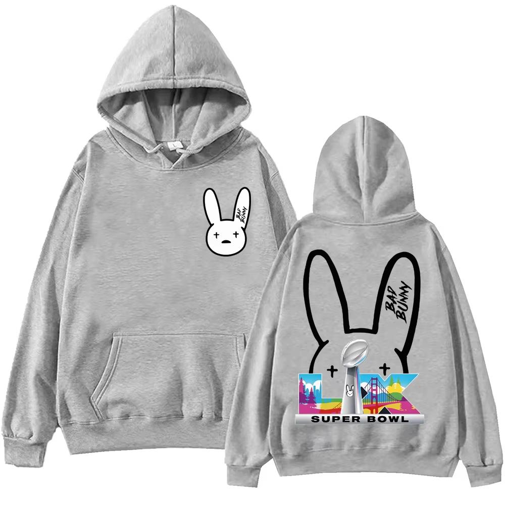 Hot Sale Bad Bunny Bowl 2026 Halftime Show Hoodie Unisex Long Sleeve Fashion Soft Sweatshirt Loose Cozy and Versatile