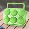 6-Grid Keep Fresh Boxes Shockproof Egg Protection Boxes Dropproof Refrigerator Eggs Case Non-slip with Handle Kitchen Supplies