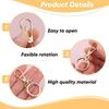 Metal Rotating Buckle Keychain with Swivel Snap Hooks, Perfect for Projects, Bag Decorations, And Charms