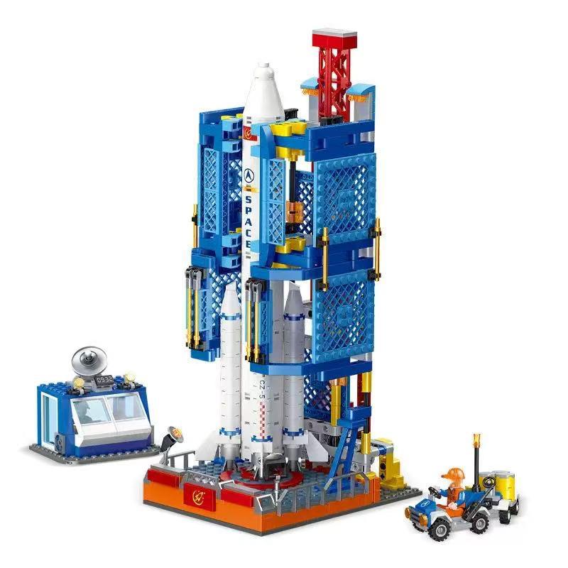 JAKI Space Exploration Series Building Blocks Toys Set, Super Rocket Spaceplane Model Assembly Toy, Children s Birthday Gift