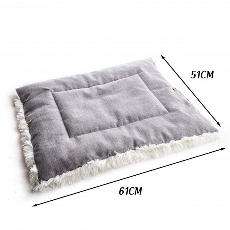 Soft Plush Pet Bed Cats Small Dogs Winter Warm Folding Nest Washable Mat