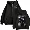 Alvaro Diaz Album Omakase Cover Sweatshirt Jacket Men's Hip Hop High Street Zip Up Hoodies  Zipper Pullovers Coat