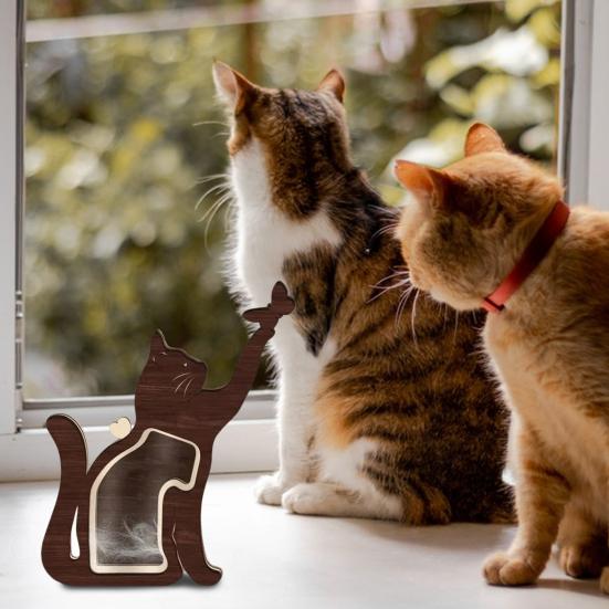 Caja Conmemorativa para Pelo de Mascota Superficie para Grabado DIY Caja de Recuerdos Hecha a Mano Ventanas Antimanchas Compartimento Sellable Caja para Pelo de Mascota